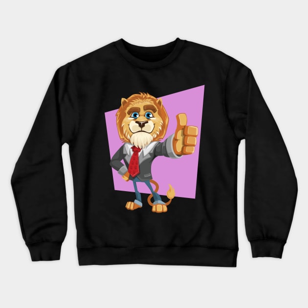 Classy Old Lion Crewneck Sweatshirt by PatrioTEEism